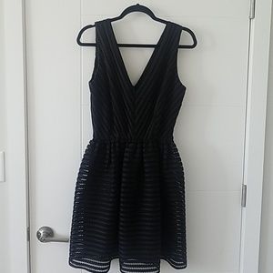 Black Cocktail Dress, Red by Saks Fith Ave, Large